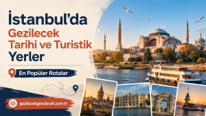 Promotional banner for Istanbul sightseeing with skyline, Bosphorus ferry, and a collage of landmarks.