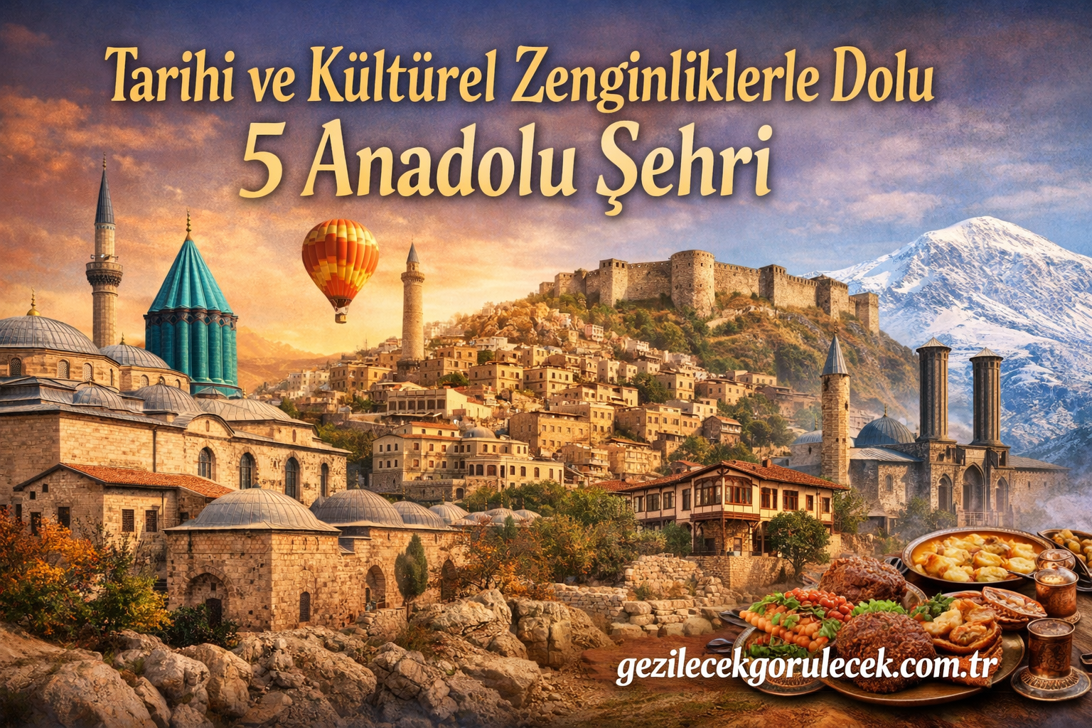 Read more about the article Tarihi ve Kültürel Zenginliklerle Dolu 5 Anadolu Şehri