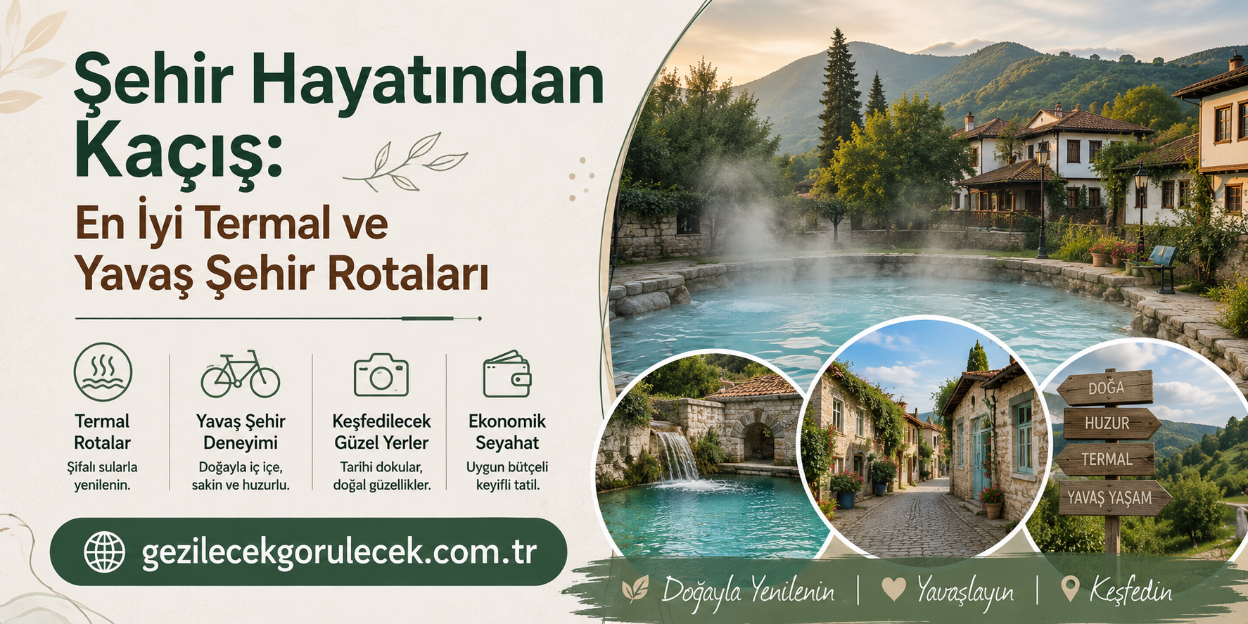 Read more about the article Şehir Hayatından Kaçış: En İyi Termal ve Yavaş Şehir Rotaları